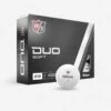 Balle Golf X 12 - WILSON Duo Soft Blanc