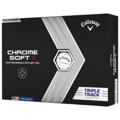 Boite De 12 Balles De Golf Callaway Golf Chrome Soft X Triple Track New