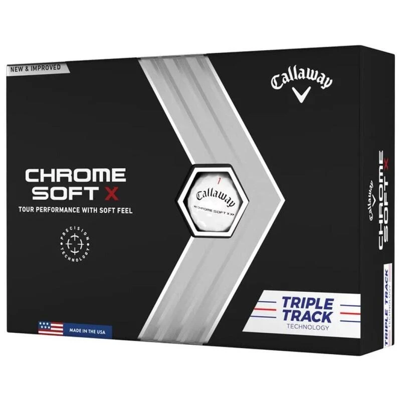Boite De 12 Balles De Golf Callaway Golf Chrome Soft X Triple Track New 1 Boite De 12 Balles De Golf Callaway Golf Chrome Soft X Triple Track New