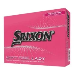 Boîte De 12 Balles De Golf Srixon Soft Feel Ladies Rose Passion New