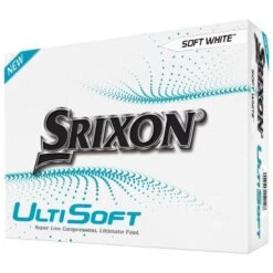 Boite De 12 Balles De Golf Srixon Ultisoft Blanche New