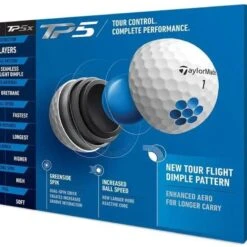 Boite De 12 Balles De Golf TaylorMade TP5 Blanches -Golf Élite Prix boite de 12 balles de golf taylormade tp5 blanches 2