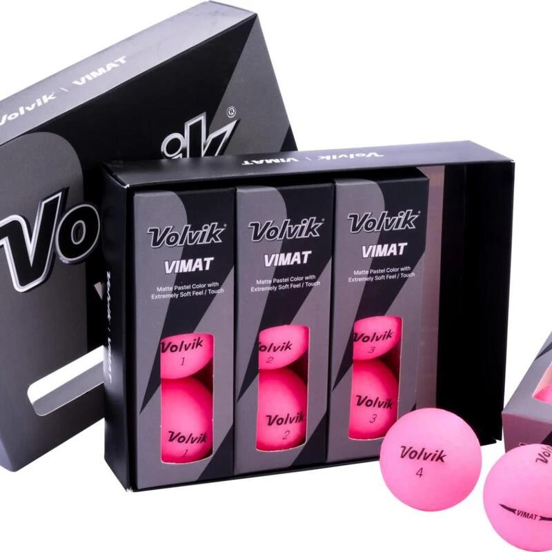 Boite De 12 Balles De Golf Volvik Vimat Soft Rose 3 Boite De 12 Balles De Golf Volvik Vimat Soft Rose – Image 3