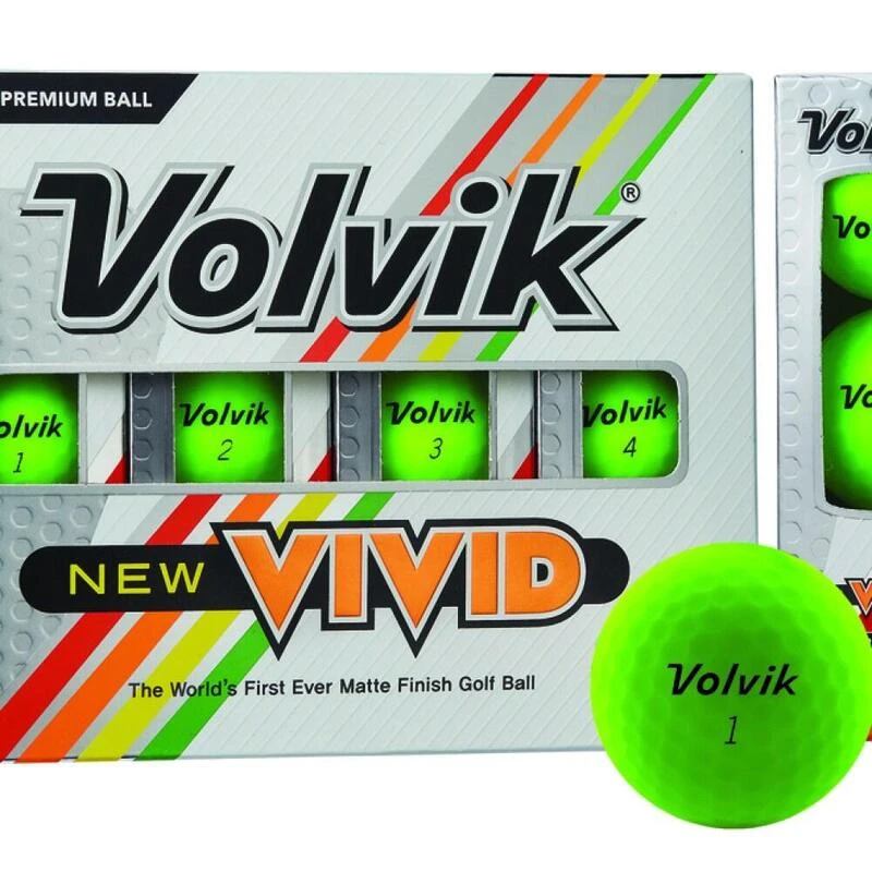 Boite De 12 Balles De Golf Volvik Vivid Verte 1 Boite De 12 Balles De Golf Volvik Vivid Verte