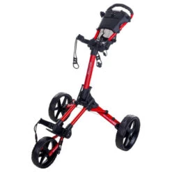 Chariot FastFold Square 3 Roues Rouge/noir -Golf Élite Prix chariot fastfold square 3 roues rougenoir 3