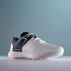 Chaussures Golf Grip Waterproof Femme - Blanc & Bleu Marine -Golf Élite Prix chaussures golf grip waterproof femme blanc and bleu marine 2