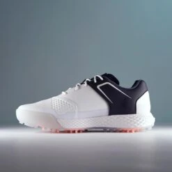 Chaussures Golf Grip Waterproof Femme - Blanc & Bleu Marine -Golf Élite Prix chaussures golf grip waterproof femme blanc and bleu marine 5