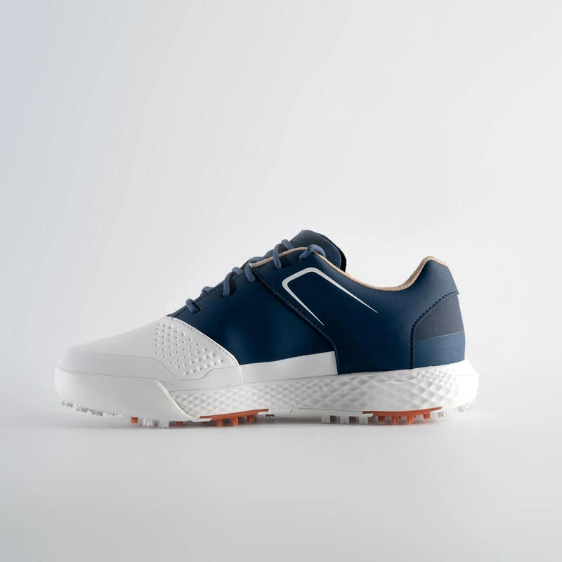 Chaussures Golf Grip Waterproof Homme - Blanc & Bleu 3 Chaussures Golf Grip Waterproof Homme - Blanc & Bleu – Image 3