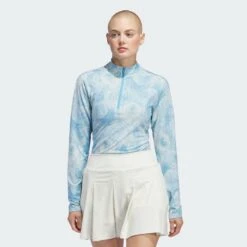 ADIDAS Haut Col Cheminée Zip 1/4 Imprimé Ultimate365 Femmes