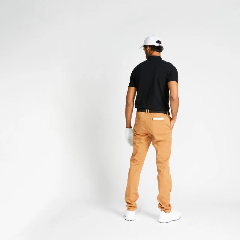 Pantalon Chino Golf Homme - MW500 Noisette 3 Pantalon Chino Golf Homme - MW500 Noisette – Image 3