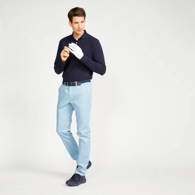Pantalon Golf Homme - MW500 Bleu Denim 2 Pantalon Golf Homme - MW500 Bleu Denim – Image 2