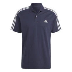 Polo Coton Piqué Adidas Bleu Marine