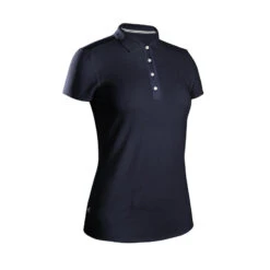 Polo De Golf Manches Courtes Femme MW500 Bleu Marine -Golf Élite Prix polo de golf manches courtes femme mw500 bleu marine 7