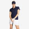 Polo De Golf Manches Courtes Femme WW500 Bleu Marine