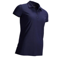 Polo De Golf Manches Courtes Femme WW500 Bleu Marine -Golf Élite Prix polo de golf manches courtes femme ww500 bleu marine 5