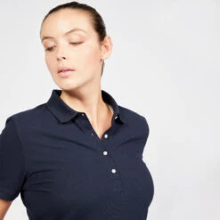 Polo Golf Manches Courtes Femme - MW500 Bleu Marine -Golf Élite Prix polo golf manches courtes femme mw500 bleu marine 2