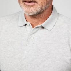 Polo Golf Manches Longues Homme - MW500 Gris -Golf Élite Prix polo golf manches longues homme mw500 gris 3
