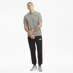 Polo Piqué Essentials Homme PUMA Medium Gray Heather Cat -Golf Élite Prix polo pique essentials homme puma medium gray heather cat 3