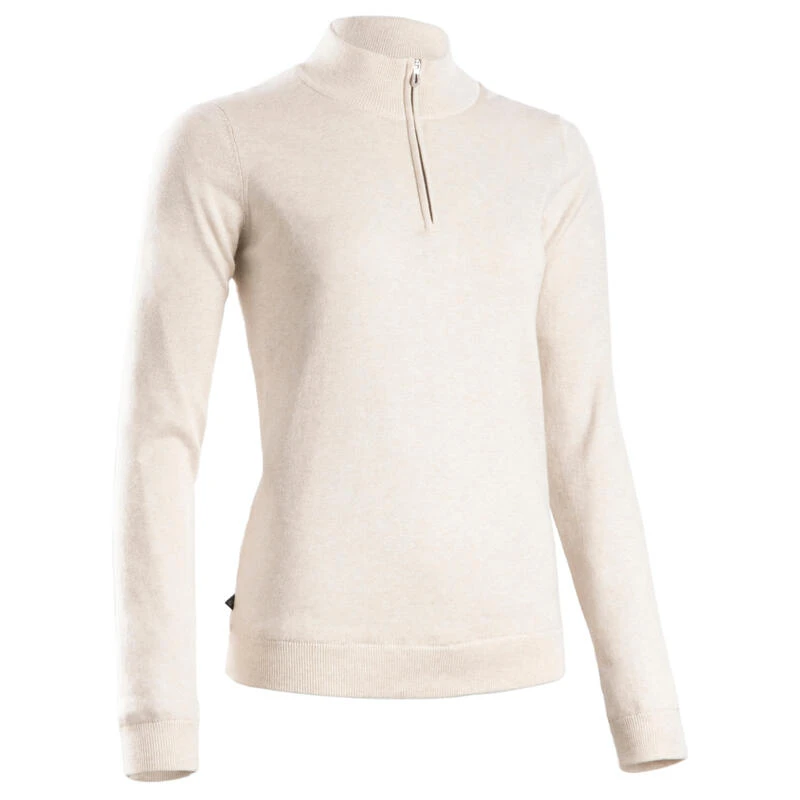 Pull De Golf Coupe-vent Femme MW500 écru 6 Pull De Golf Coupe-vent Femme MW500 écru – Image 6