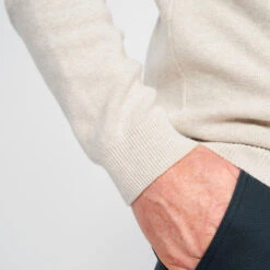 Pull Golf 1/2 Zip Homme - MW500 écru -Golf Élite Prix pull golf 12 zip homme mw500 ecru 3