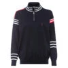 Pullover En Maille Tricolore Femme Golfino Classic Tricolore