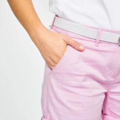Short Chino Golf Femme - MW500 Rose Clair -Golf Élite Prix short chino golf femme mw500 rose clair 2