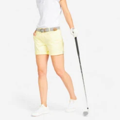 Short Golf Femme - MW500 Jaune Pastel