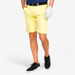 Short Golf Homme - MW500 Jaune Pastel